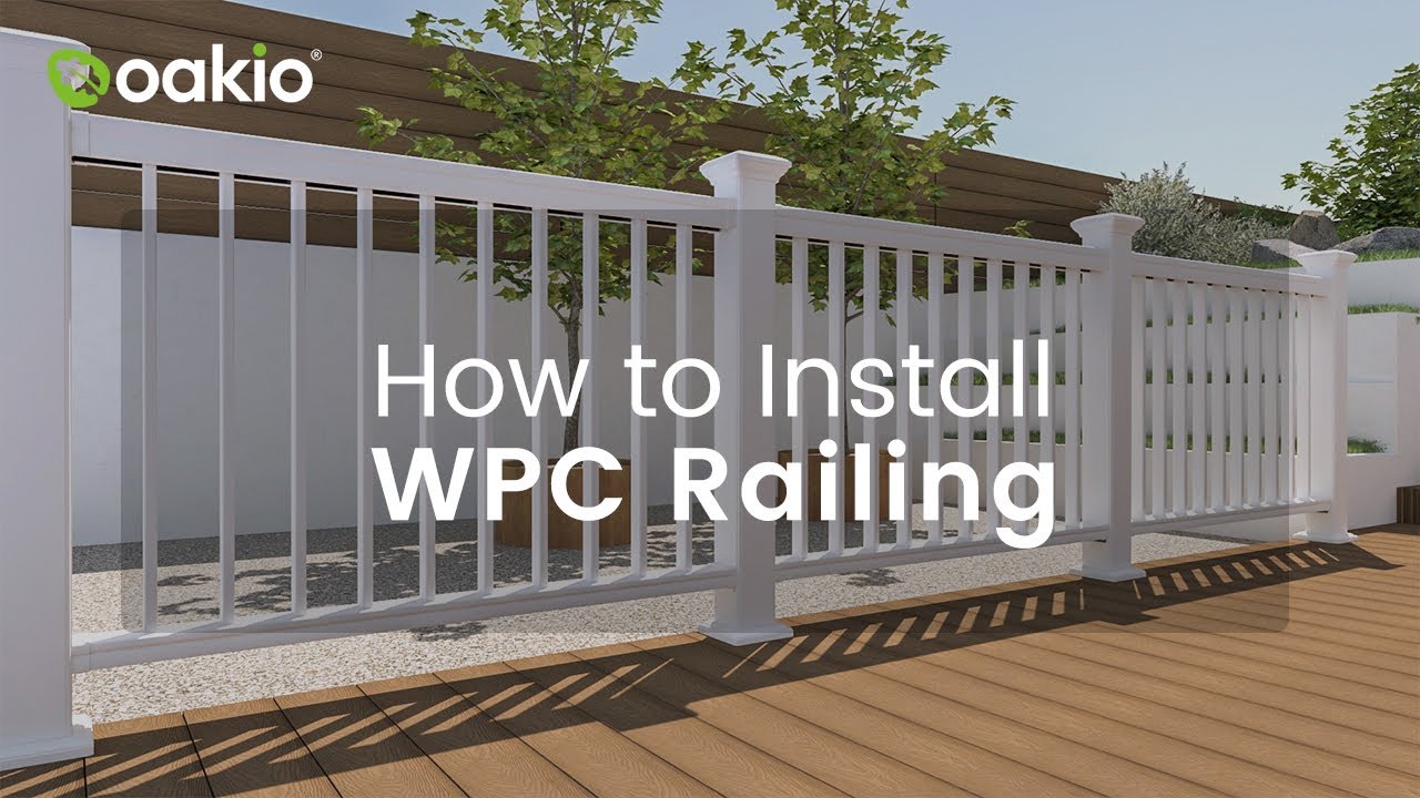 How to Install WPC Railing on Steps | Oakio