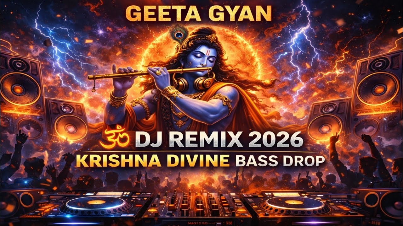 Geeta Gyan 🔥🕉️ DJ Remix 2026 | Krishna Divine Bass Drop 🎧⚡