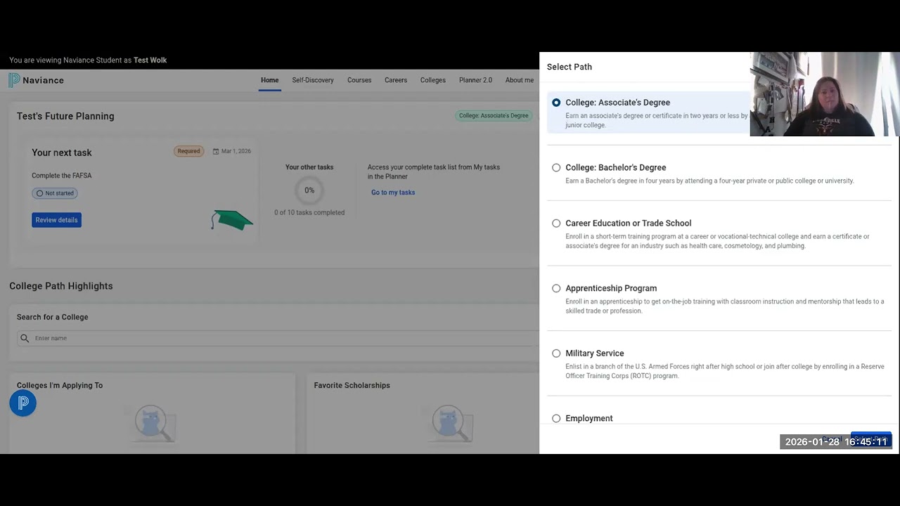 RHS - 12th grade Naviance lesson