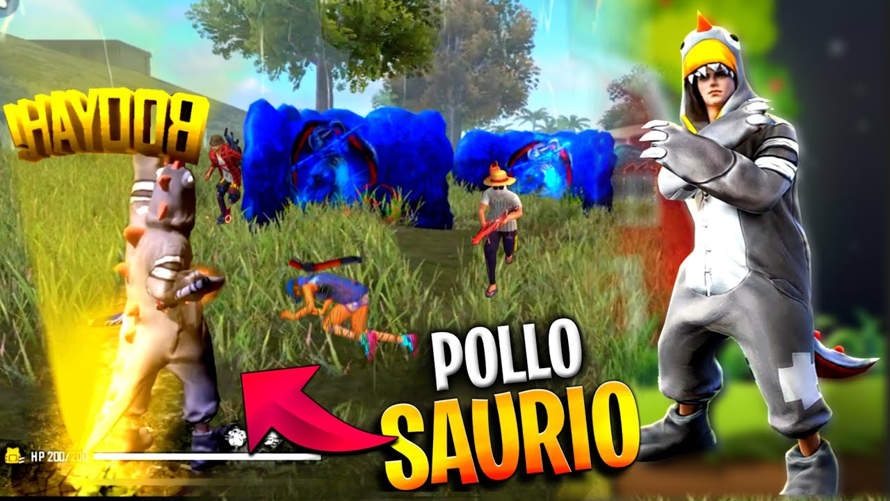 ULTIMO VIDEO EL POLLOSAURIO FREEFIRE 😅DINO POLLO (partida antes de la actualización)