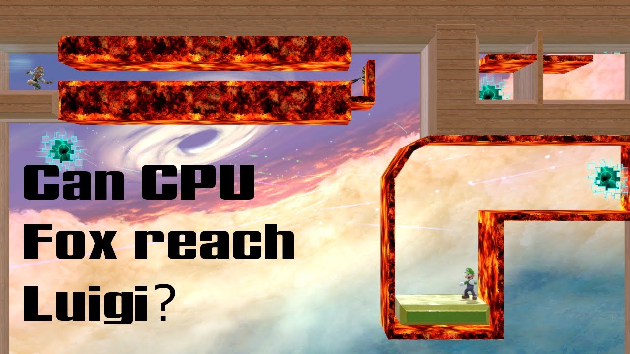 SSBU - Can Level 9 CPU Fox solve this custom stage puzzle?