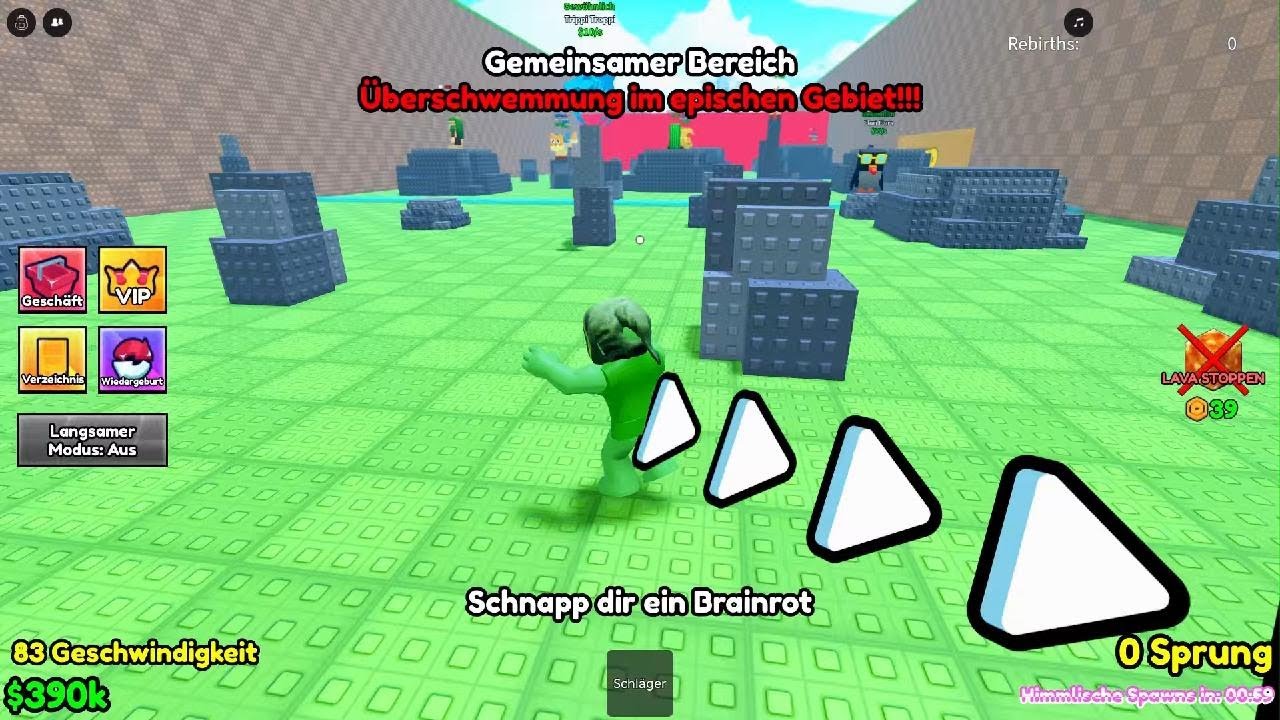 Ich spiele das erste mal überlebe die lava für brainrots pt.1