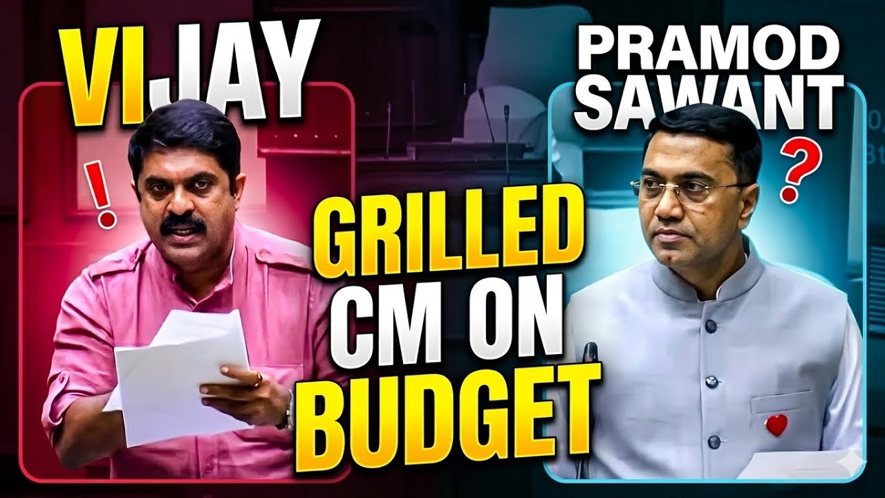 Vijai Sardesai Grills CM Pramod Sawant in Goa Assembly