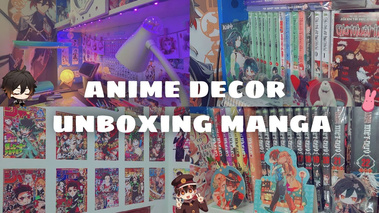 🌱✧vlog ep. 1 | trang trí phòng và bàn học cùng mình || ❀ anime, 📦📖 manga haul Vietnam