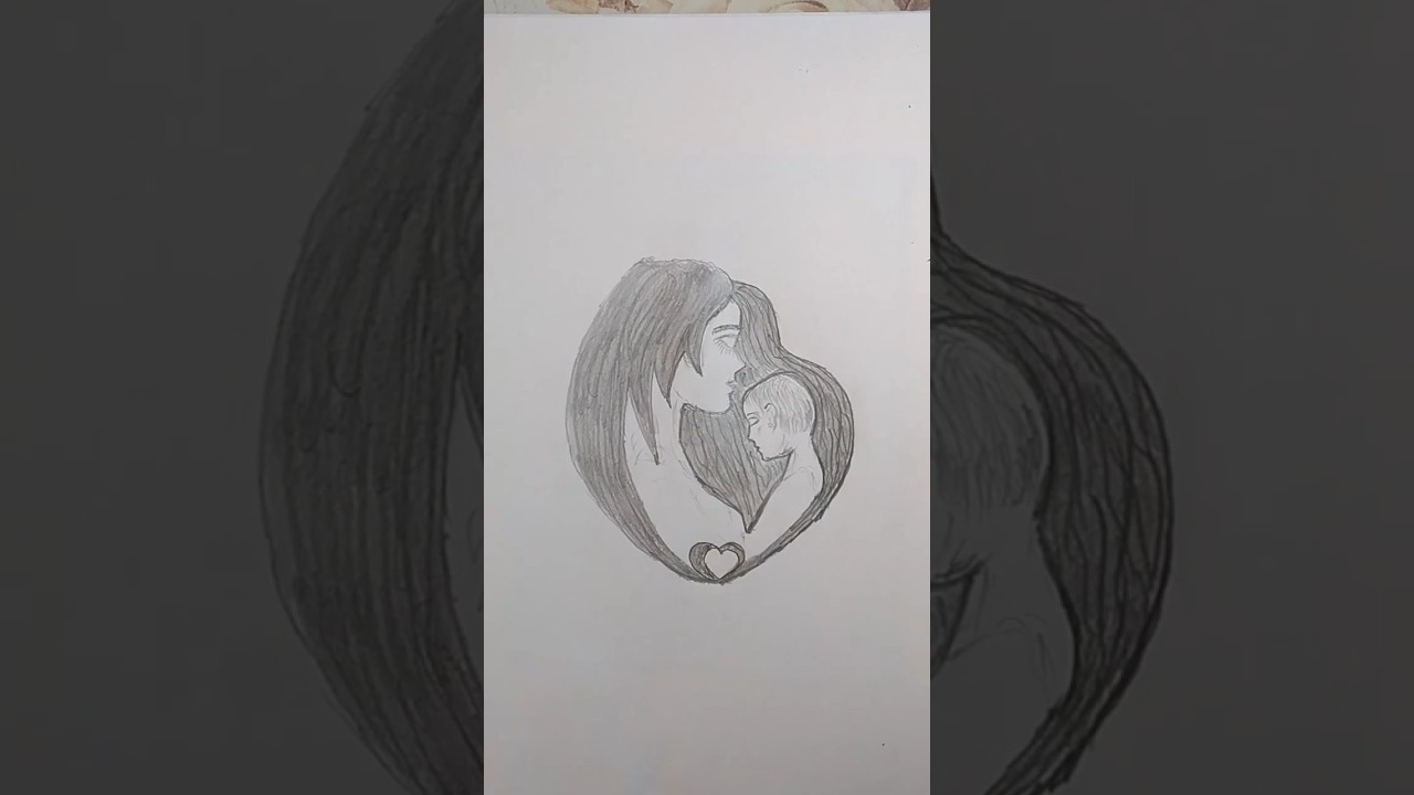 #art #design #sketch #motherhood #mother #child #baby #tenderness #love