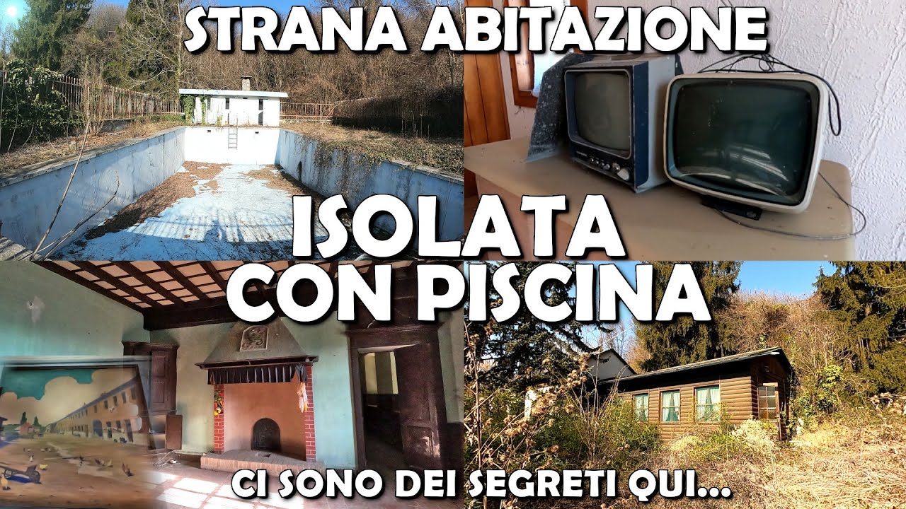 STRANA ABITAZIONE CON PISCINA ABBANDONATA IN MEZZO AL BOSCO! NEL 2011 AVVENNE UN FATTO DI CRONACA!