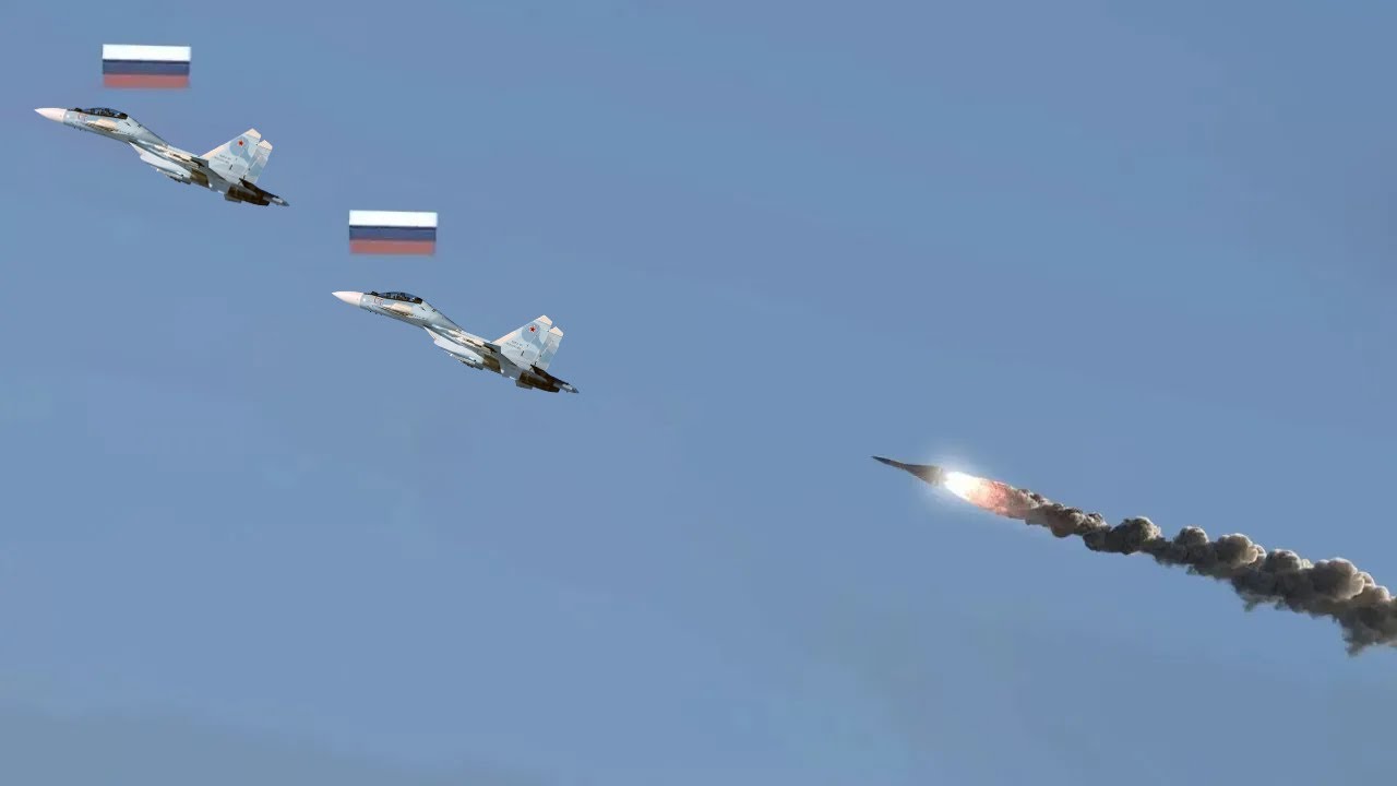 Россия в шоке! Два российских истребителя Су-30 сбиты ракетой «земля-воздух».