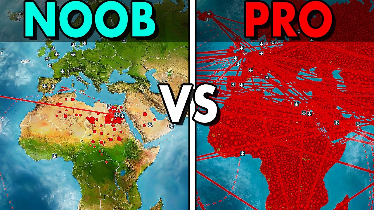 KTO Z NAS ZARAZI WIĘCEJ LUDZI? PRO vs NOOB w PLAGUE INC EVOVLED MULTIPLAYER