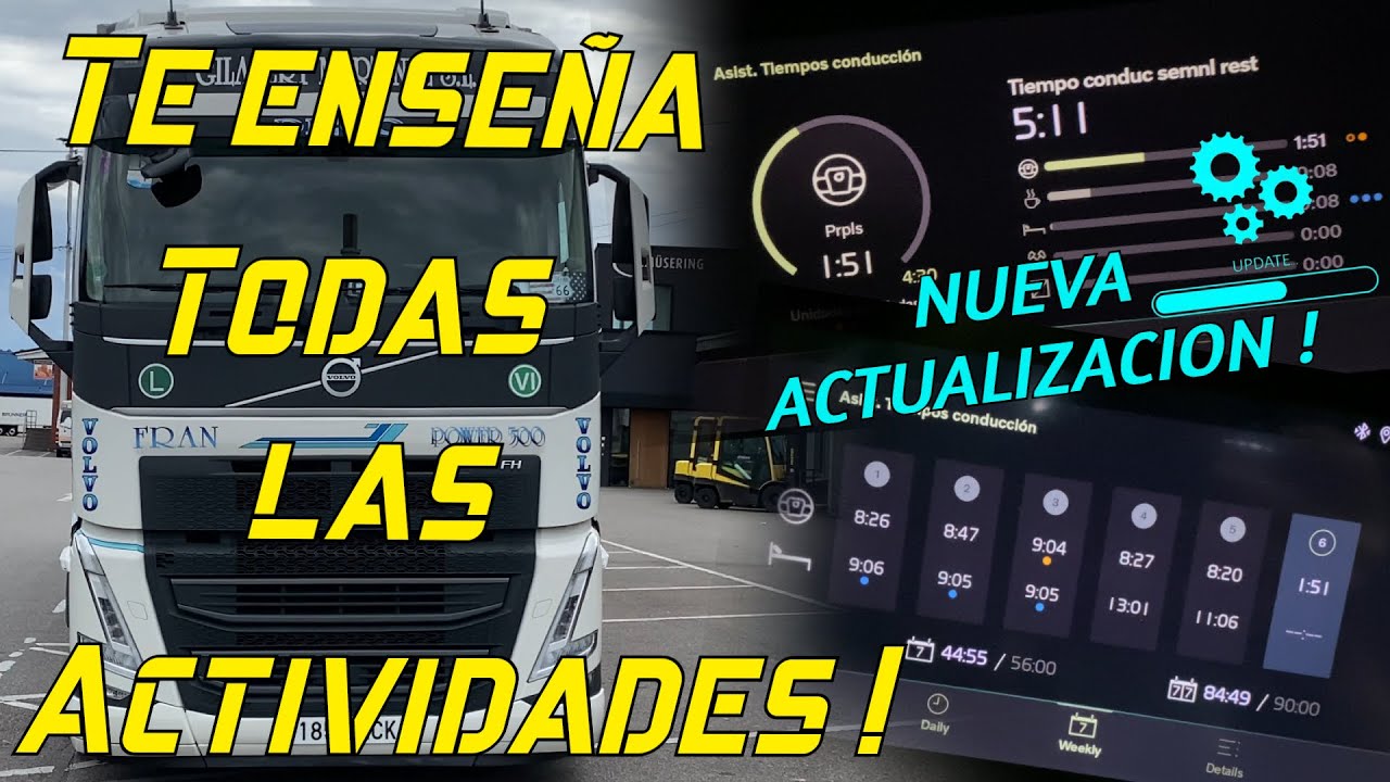 El Nuevo VOLVO FH Te Enseña Todas Las Actividades En La Pantalla !
