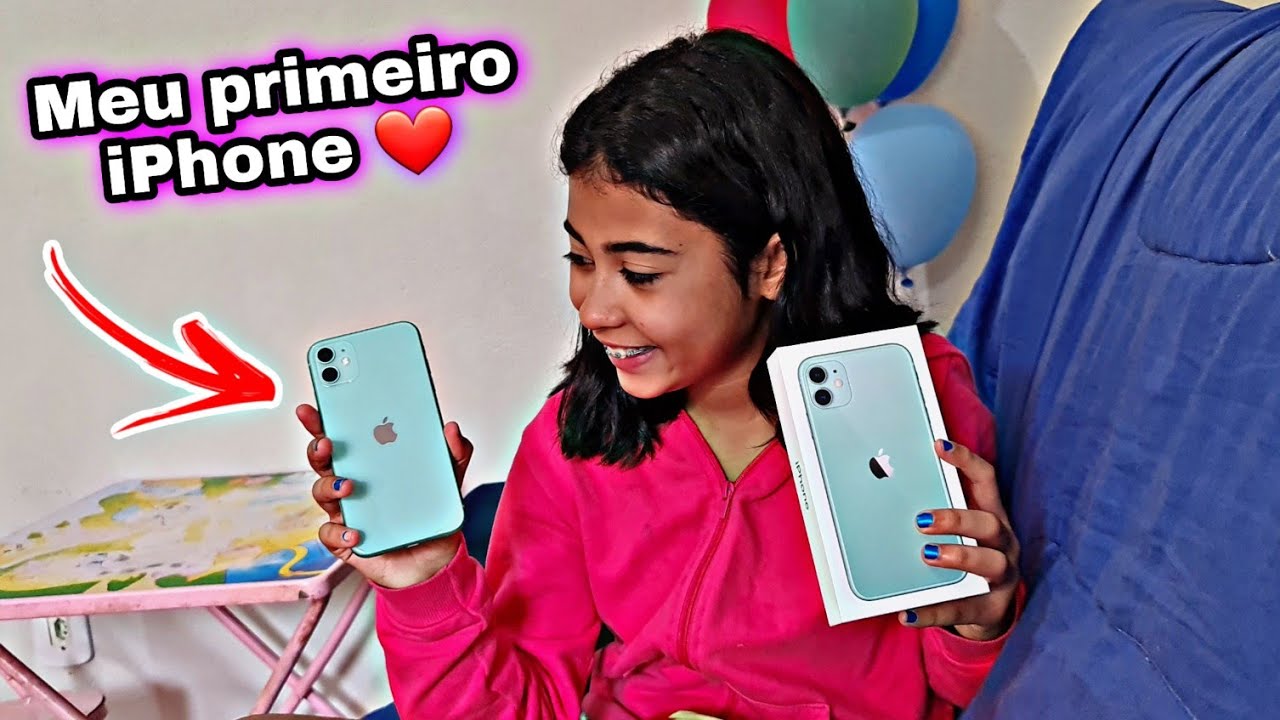 GANHEI MEU PRIMEIRO IPHONE 11 MOSTREI TUDO PRA VCS ❤️❤️LARY SHOW