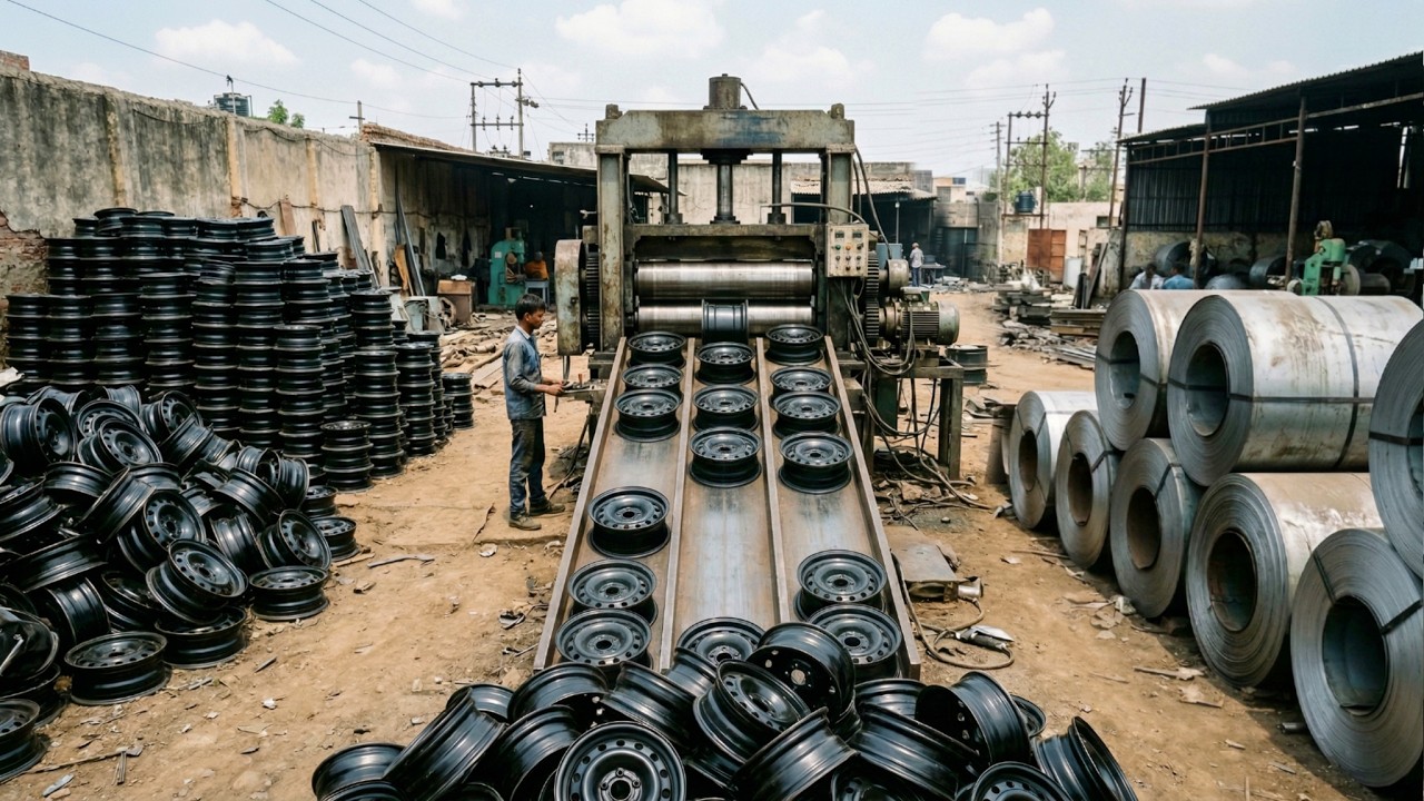 Process of Making Vehicles Wheel Rim By The Amazing Craftsmanship. production of Wheel Rim Factory