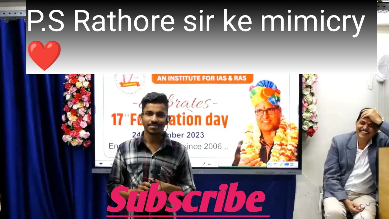 PS Rathore sir ke mimicry 👑 springboard academy 💯#springboard