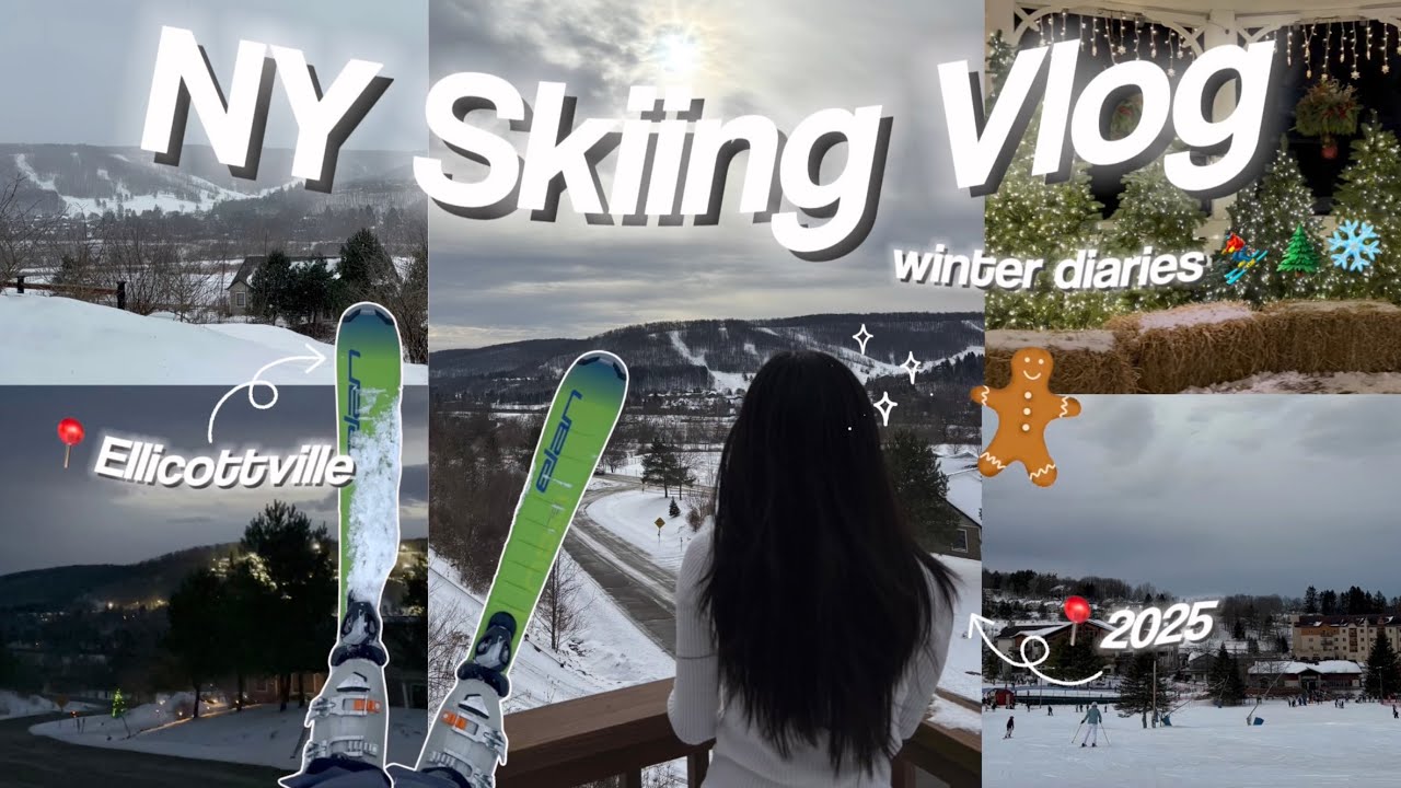 NEW YORK SKIING VLOG ⛷️ | exploring, shopping, skiing | 🌲❄️ *2025* 