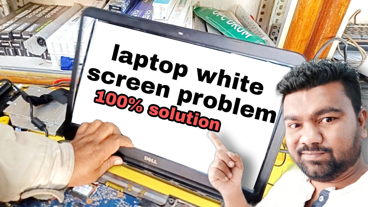 Dell inspiron 3521 white screen and 8 time beep