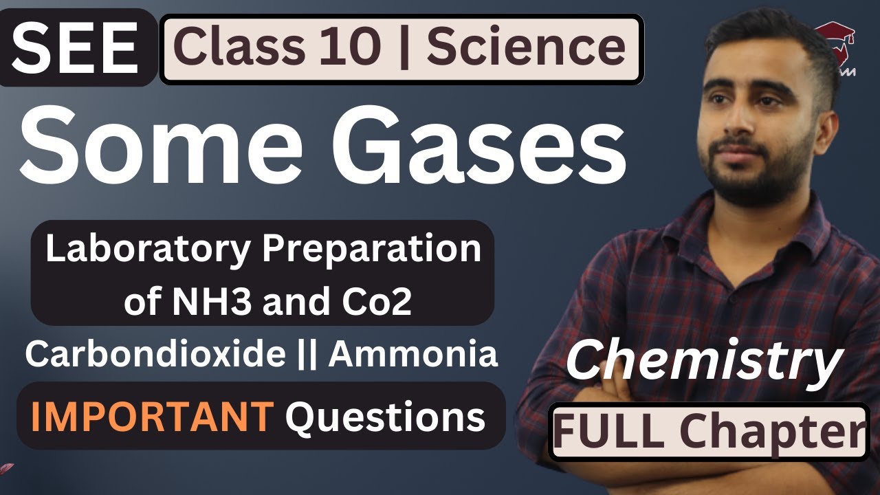 Some Gases Chapter of Class 10  || Science Chemistry || Preparation of Co2 and NH3 | Properties -SEE