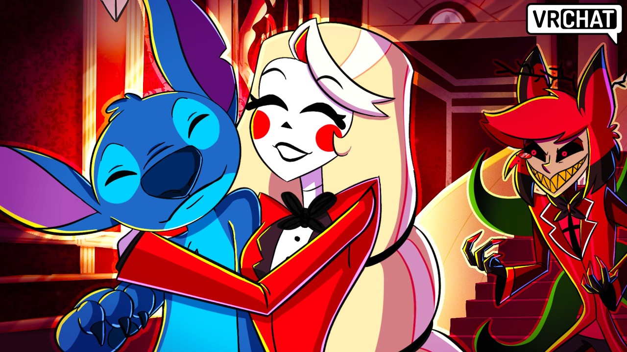 Charlie Adopts STITCH at the Hazbin Hotel in VRChat