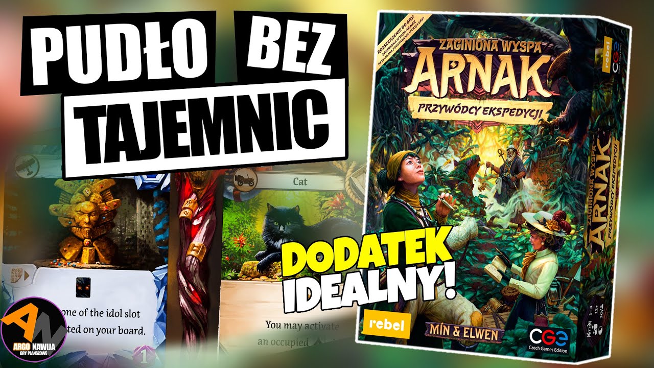 Zaginiona Wyspa Arnak: PRZYWÓDCY EKSPEDYCJI + karty promo ¦ UNBOXING [2022]