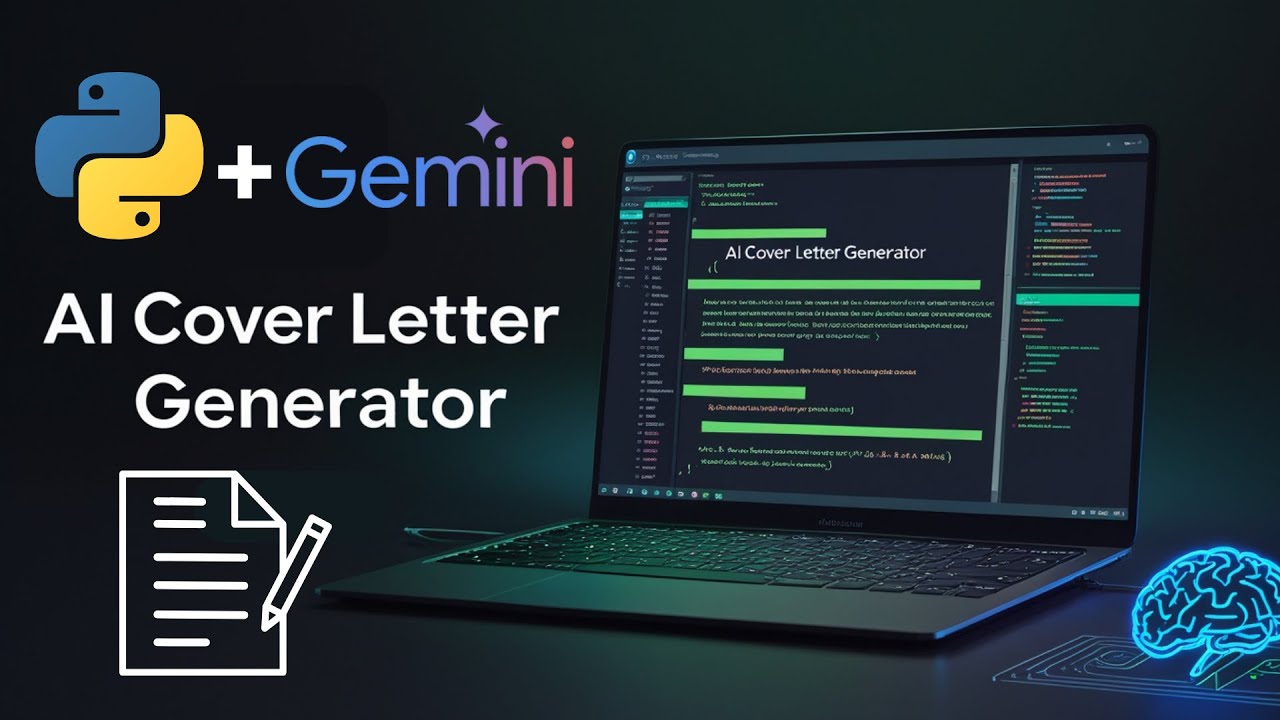 AI Powered Cover Letter Tool No ChatGPT!  Python Gemini API Demo