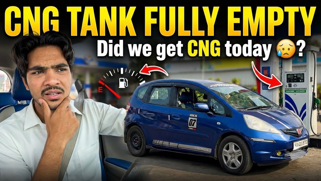 Cng tank empty!  Did we get cng today🥲?!