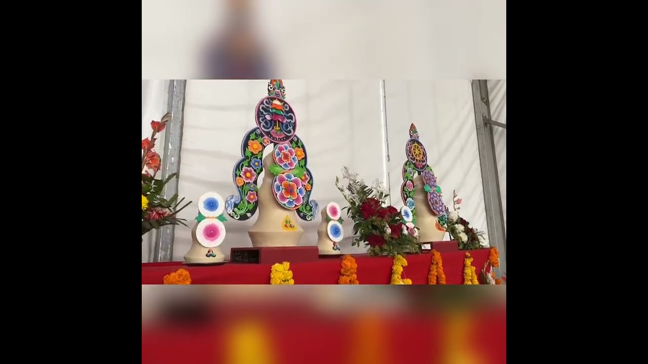 Sikkim Troma group's Domang Tersar Chodtsok ceremony near the Mahabodhi Temple in Bodh Gaya#bodhgaya