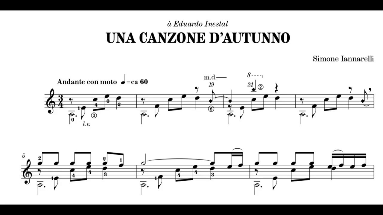 UNA CANZONE D'AUTUNNO- Simone Iannarelli