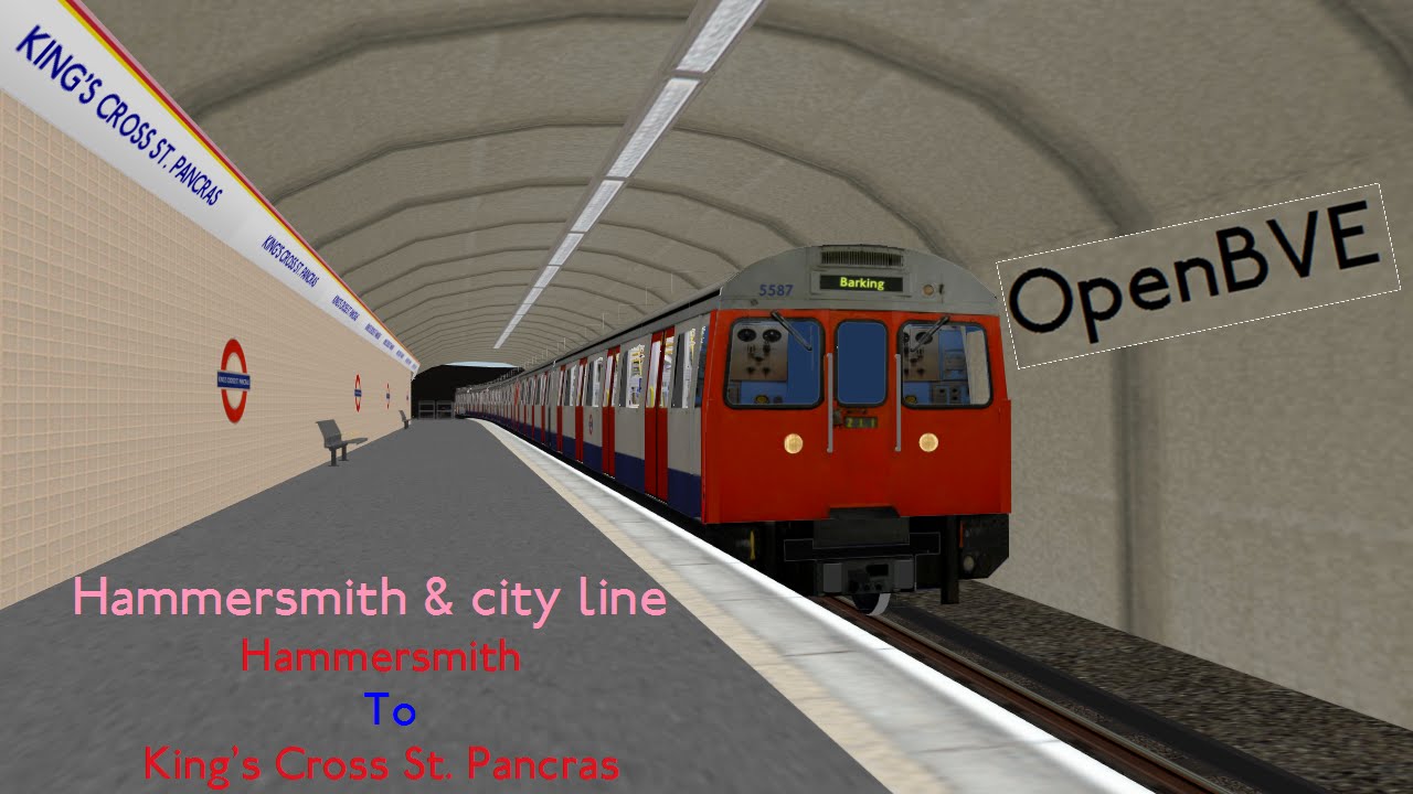 Openbve- Hammersmith & City Line Hammersmith to King's Cross St. Pancras