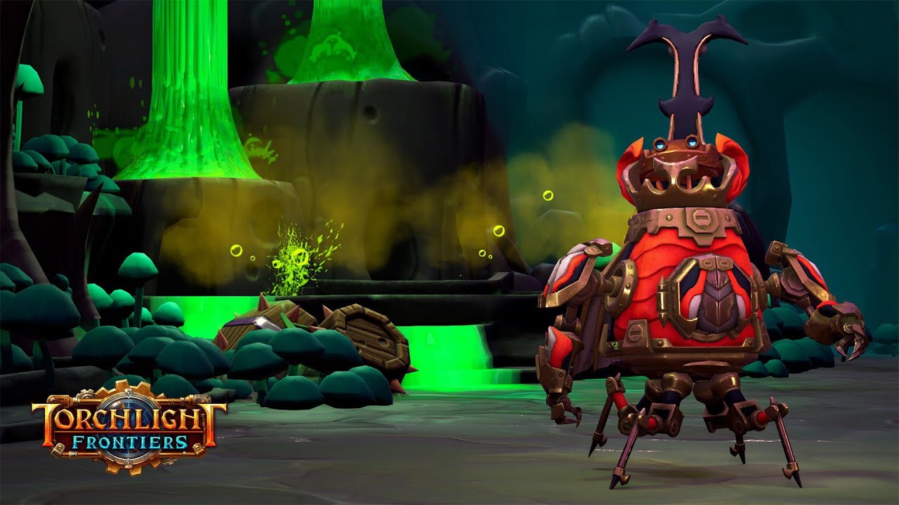 Leveling up a Forged class in Torchlight Frontiers.