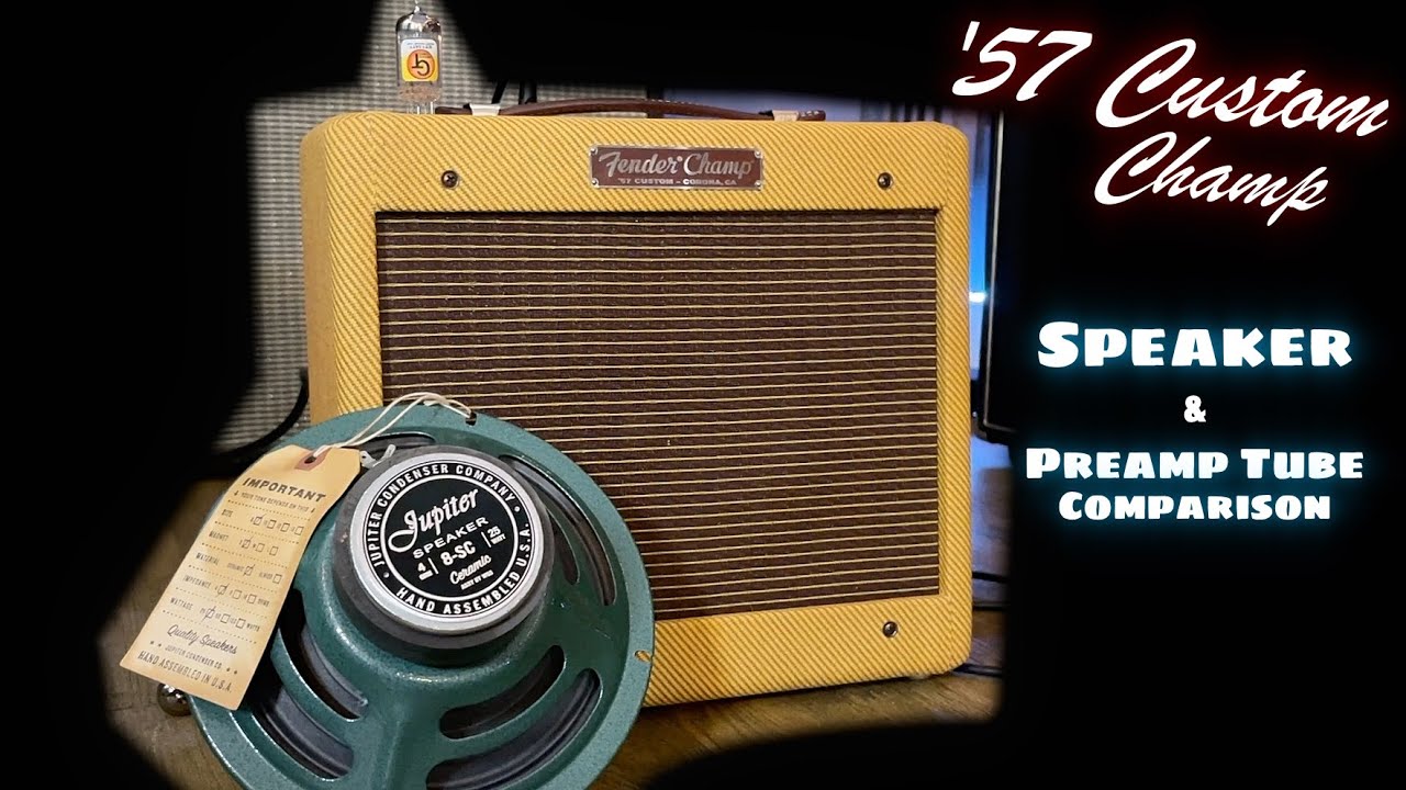 Fender 57 Custom Champ Mods! Speaker Swap & Preamp Tube Comparison