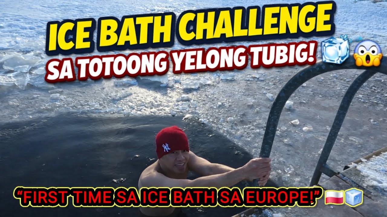 ICE BATH CHALLENGE SA TOTOONG YELONG TUBIG! 🧊😱#0°C ICE WATER CHALLENGE | PINOY SA POLAND 🇵🇱🧊#ofw