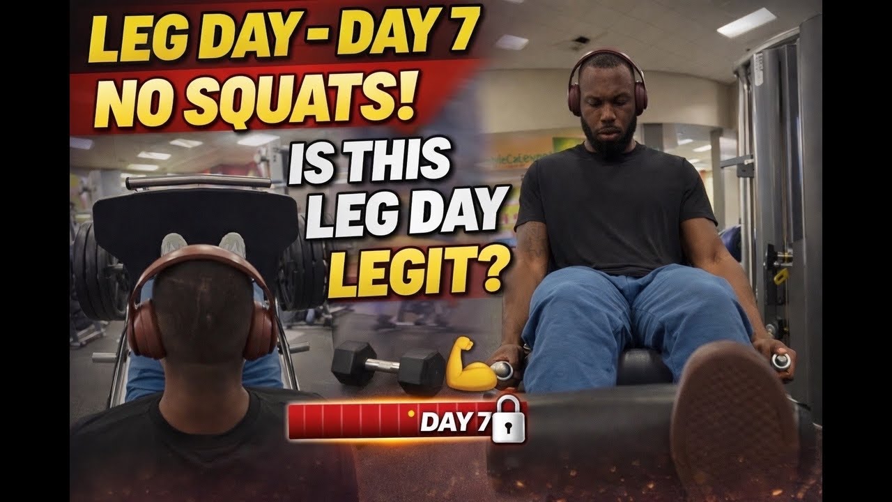 No Squats = No Gains? Leg Day| Day 7 of 365