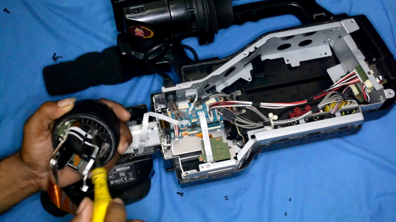 how to repair sony hd 1500 camera lens