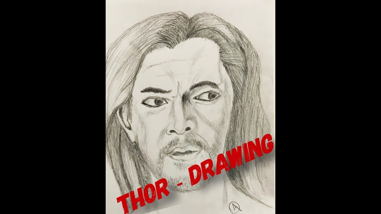 THOR-Chris Hemsworth | charcoal Drawing | Avengers - Infinity War