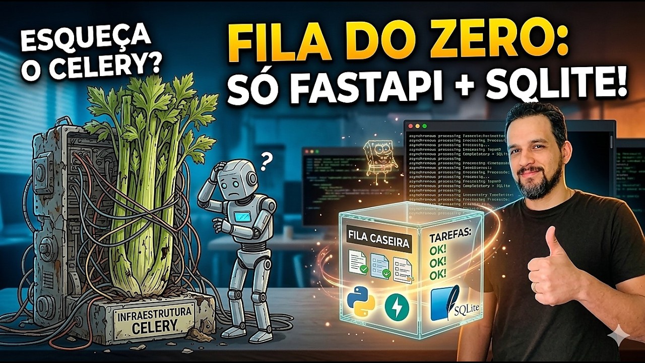 Esqueça o Celery: Fila de Processamento do ZERO (FastAPI + SQLite)