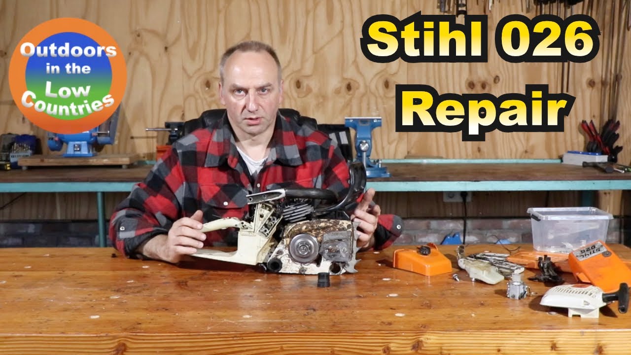 Stihl 026 Chainsaw Repair of AV system and contact switch