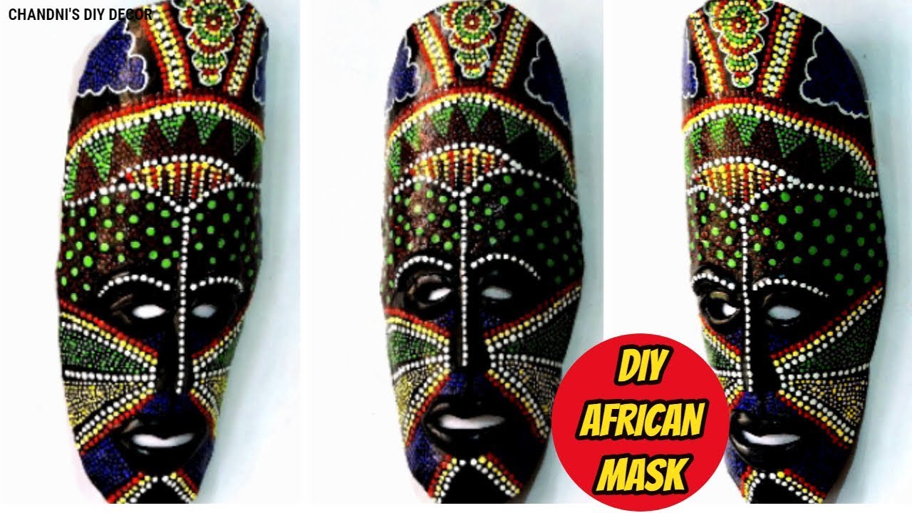 DIY African Decorative Mask For Wall Decor || Plastic Bottle Mask || Craft From Waste ||