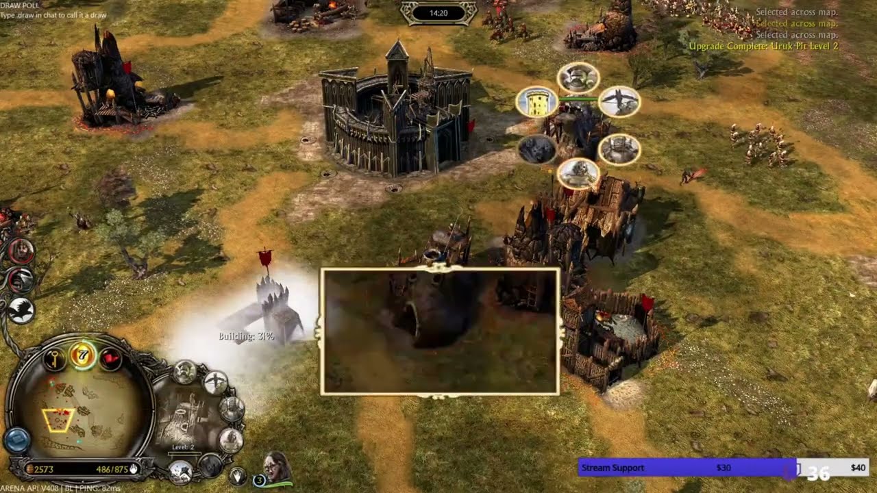 Top Player ( Mr.Smokkk )  uses Elven Heroes Vs Our Isengard | BFME2 Rotwk 2.02 v9.6.2