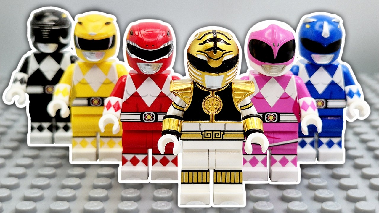 Я распаковал эти кастомные минифигурки LEGO Power Rangers…