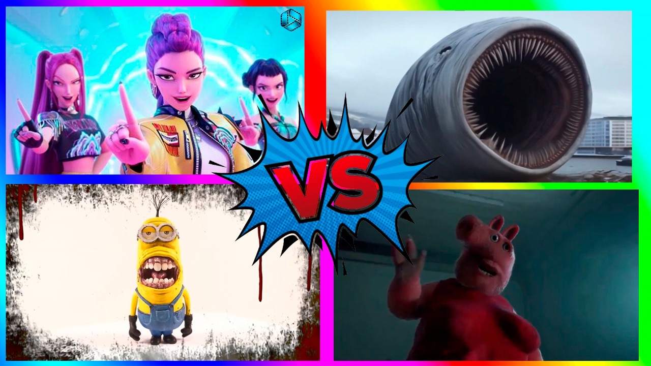 GIANT WORM vs EVIL MINION vs PEPPA PIG 😱 Monster Tiles Hop Monster Battle