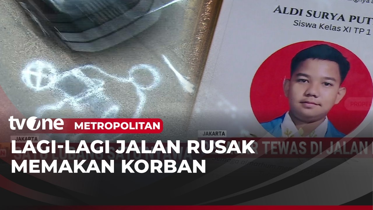 Tidak Kunjung Diperbaiki hingga Jalan Rusak Merenggut Nyawa Pengendara | Metropolitan