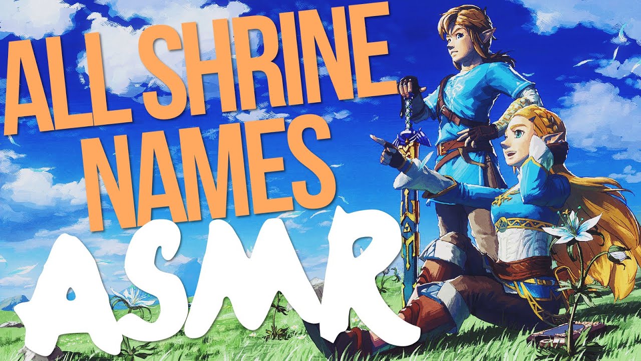 whispering every shrine name from breath of the wild (trigger words) - ASMR