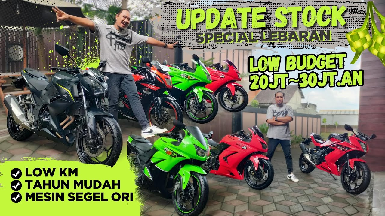 Momen Lebaran Tetap KONSISTEN,.‼️ Update Harga 5 Unit Kawasaki Ninja Start From 22,9k FMS GRESIK
