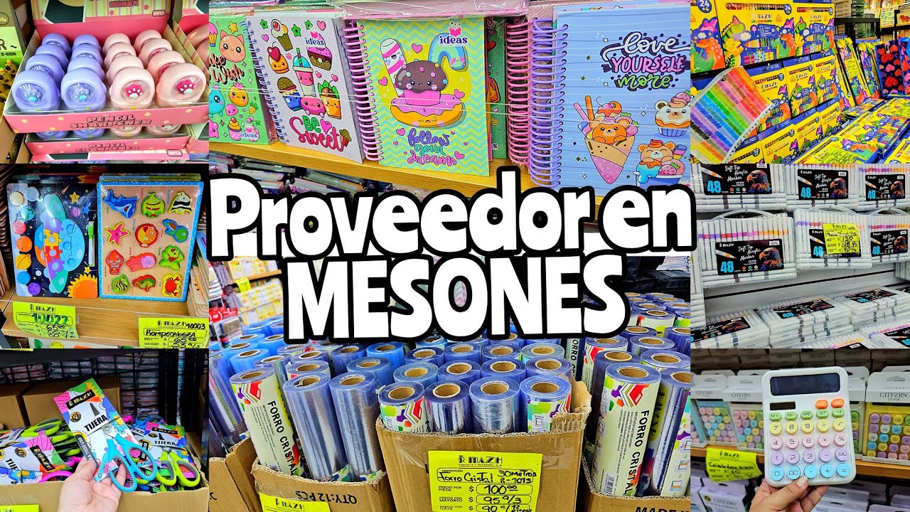Calle MESONES proveedor de ÚTILES ESCOLARES | Libretas, Colores, Plumones, Hule Cristal..