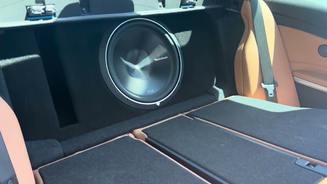BMW 440I 15” Rockford Fosgate P3 Custom Trunk Wall Speaker Box Enclosure Ported #rockfordfosgate