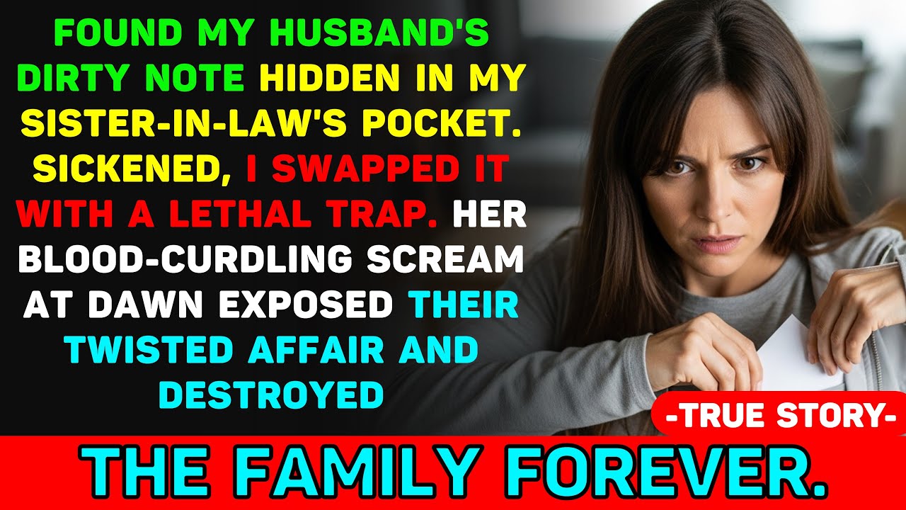 I Found My Husband's Note To His Sister-In-Law Forged It And Waited Her Dawn Scream Shocked Us All