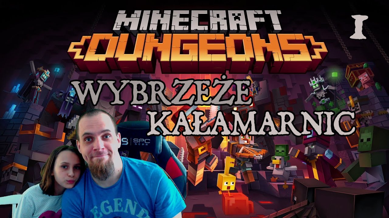 Minecraft Dungeons #1 - Wybrzeże kałamarnic - gameplay PL