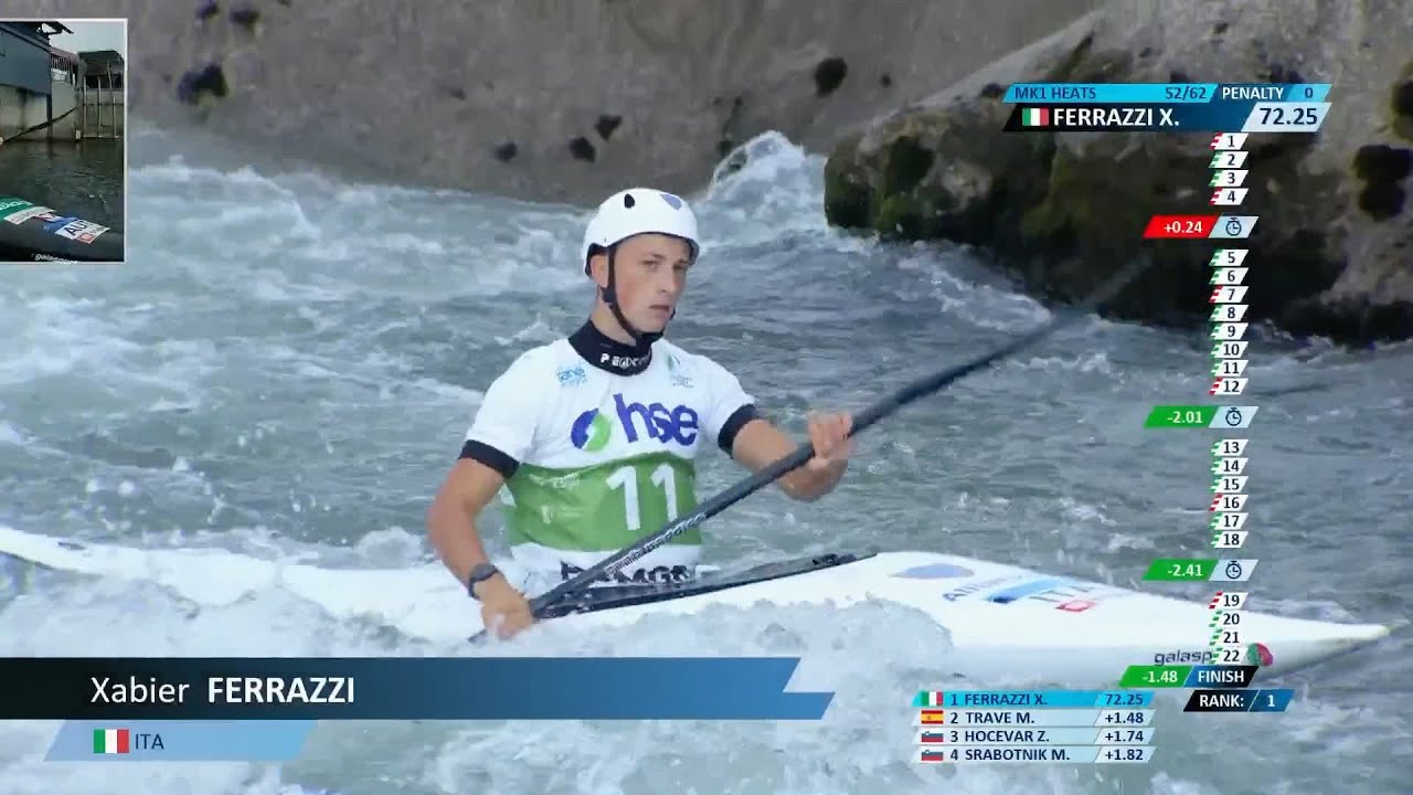 Xabier Ferrazzi ITA Men's Kayak Slalom Heats / 2025 ICF Canoe-Kayak Slalom World Cup Ljubljana