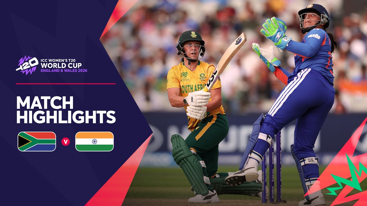 South Africa v India | Match Highlights | Women's #T20WorldCup 2026
