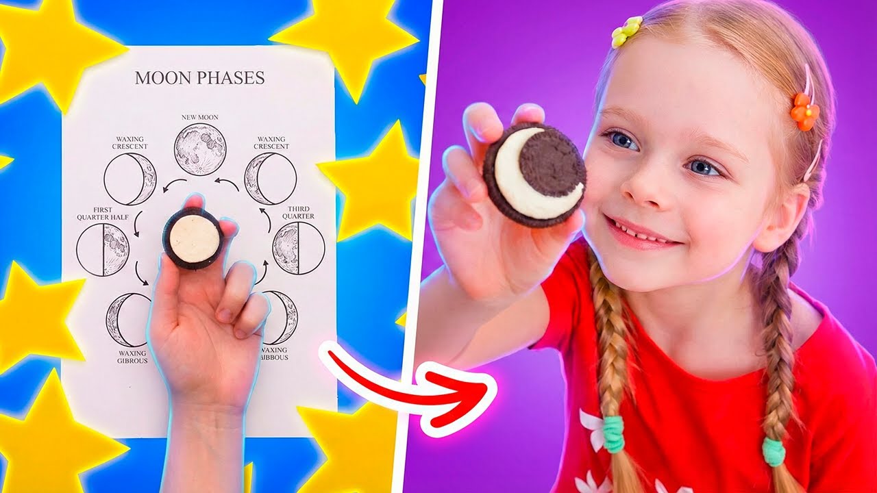 🌙 Let’s Learn Moon Phases Step by Step! And More Fun Facts And DIYs!