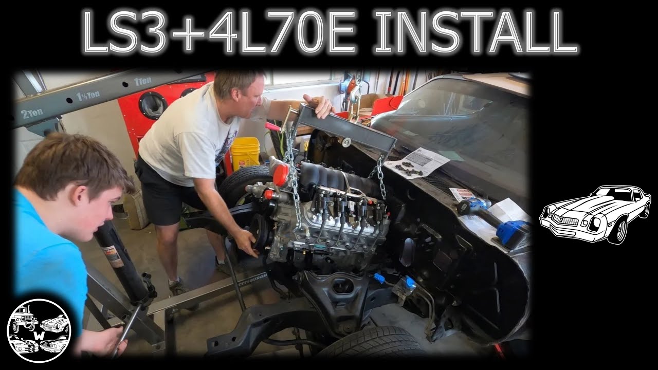 LS Swap 4 - Installing The LS3 And 4L70E In A 1980 Camaro