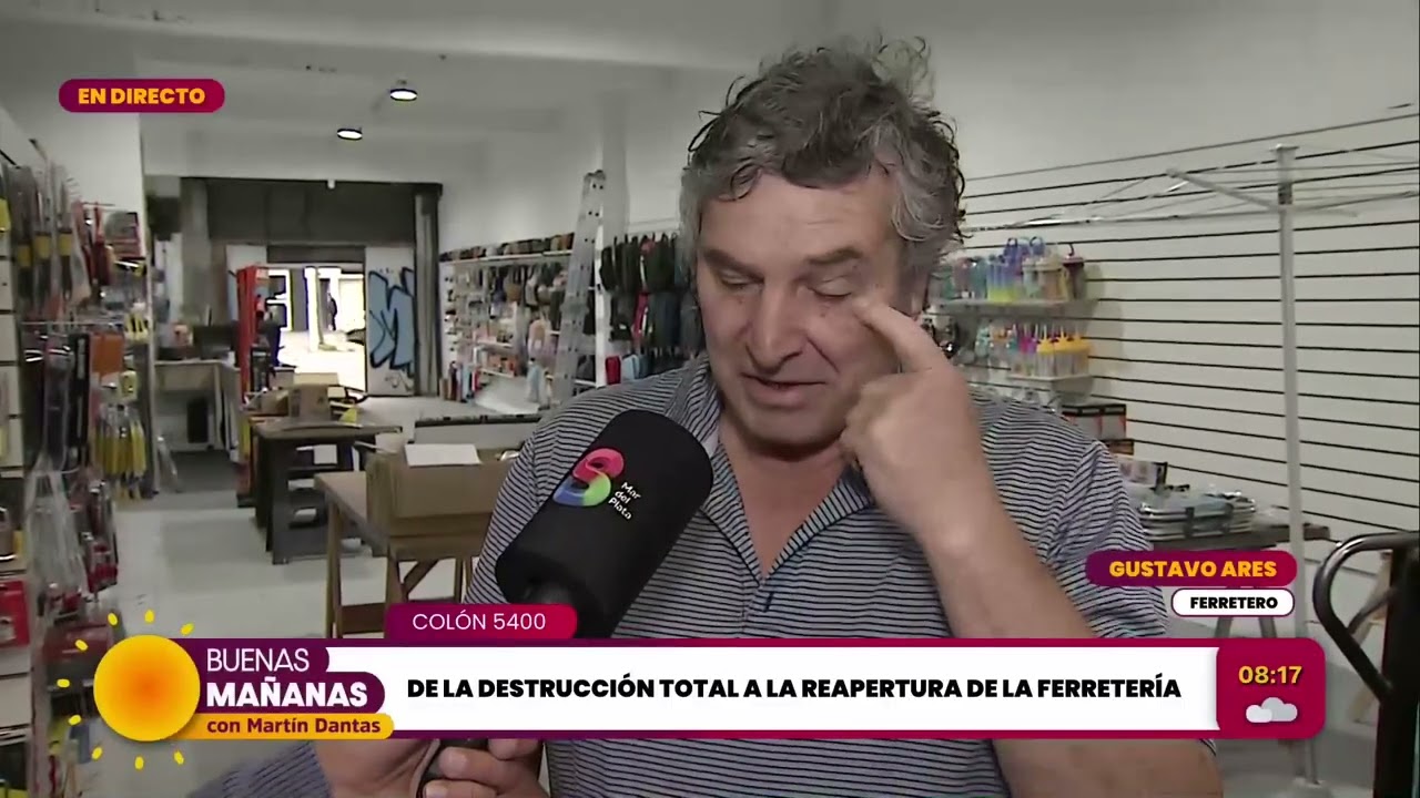 DE LA DESTRUCCIÓN TOTAL A LA REAPERTURA DE LA FERRETERÍA